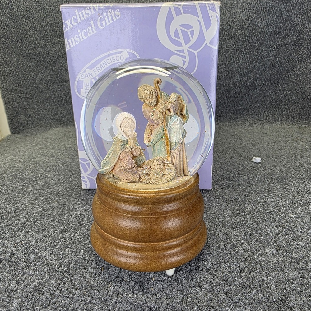 Fontanini Musical Nativity Glitterdome Snow Globe It Came Upon a Midnight Clear